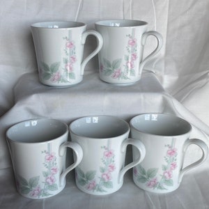 Corning Veranda Coffee Mugs Made In USA Set of Five