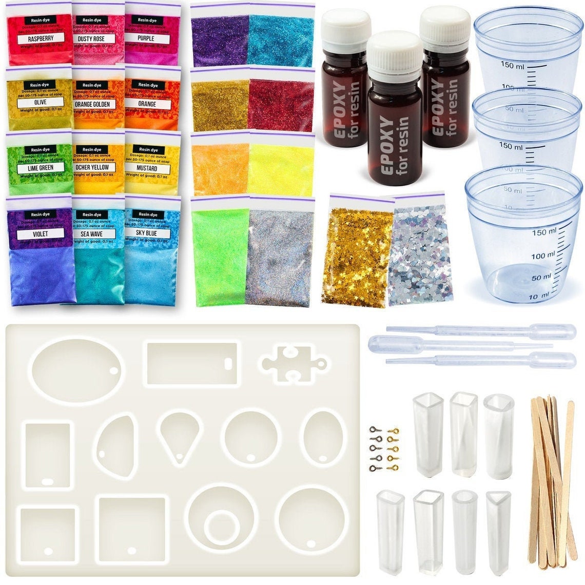 Resin beginner kit Epoxy resin starter kit Etsy