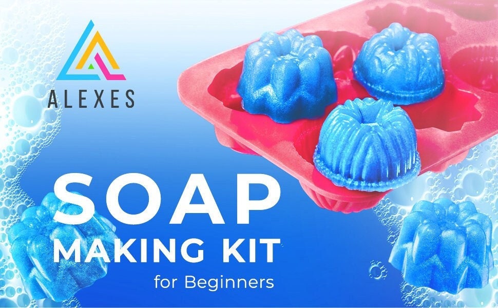 DIY Soap Kit, Natural Homemade Soap Kit, Soap Melting Pouring Set, Handmade  Soap Making Kit for Adults, Soap Making Supplies,fancy Soap Gift 
