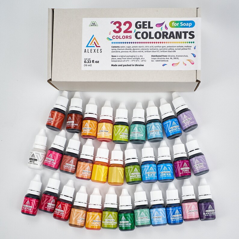 32 Liquid Soap Colorants for Soap Making Gel Coloring 32 Etsy