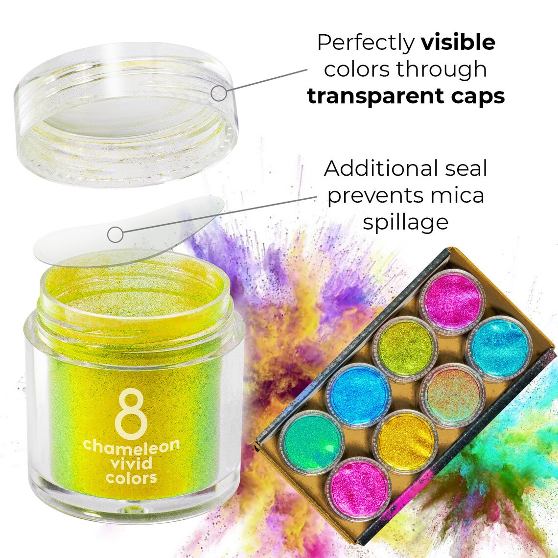 Chameleon Mica Powder Color Shift Mica Powder Epoxy Resin Etsy