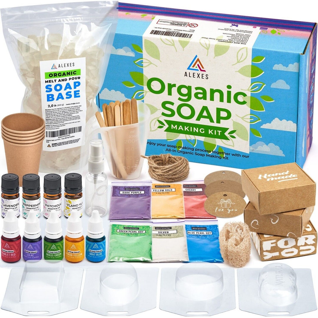 Organic Soap Making Kit Natural Soap Making Homemade Soap Etsy