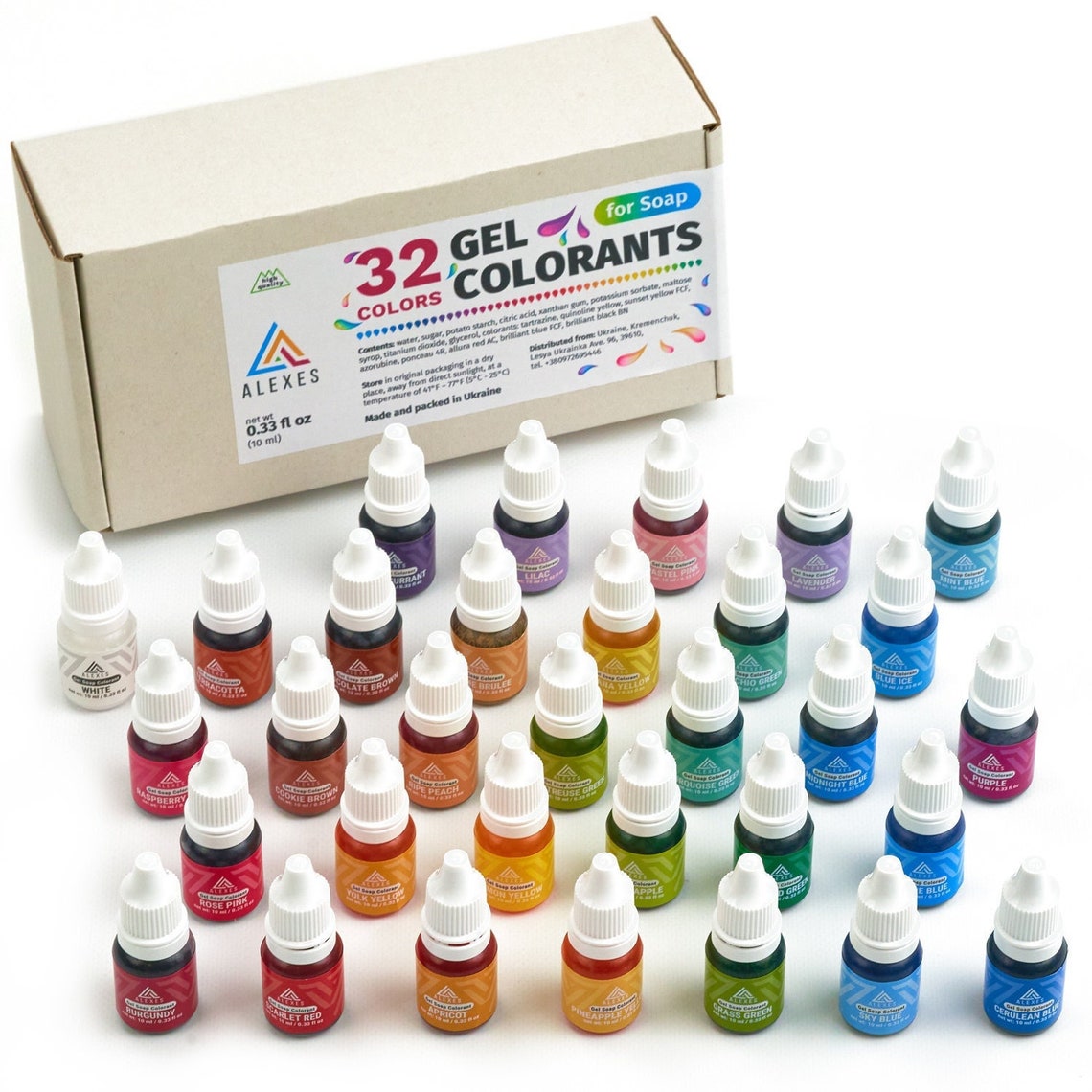 32 Liquid Soap Colorants for Soap Making Gel Coloring 32 Etsy