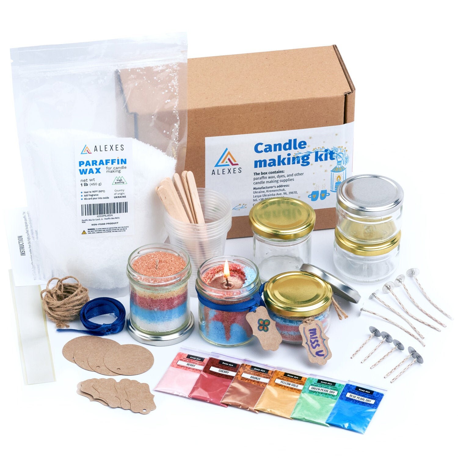 Candle making kit for beginners DIY candle Etsy