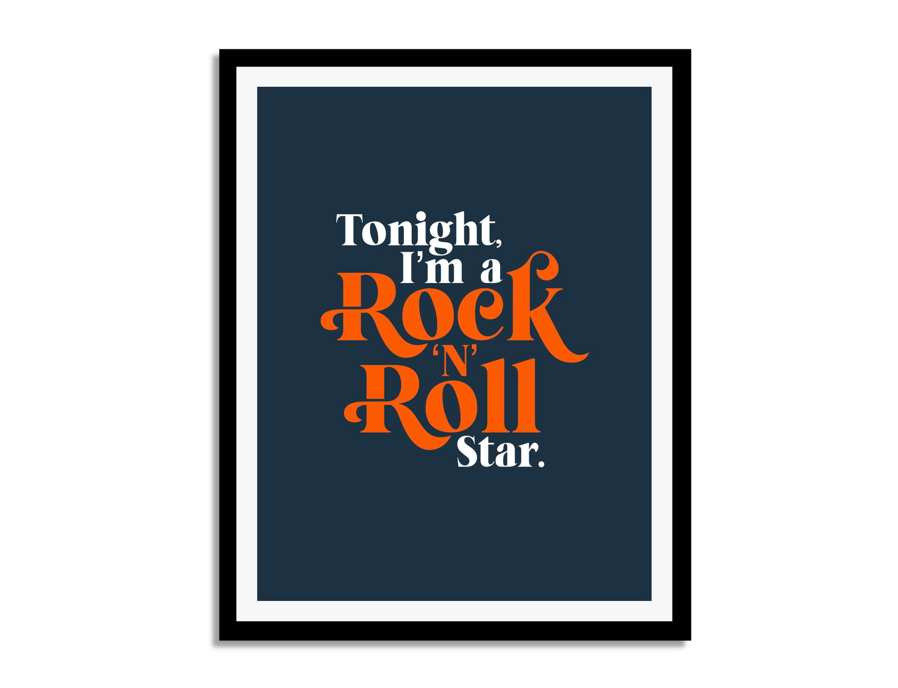 Oasis - Rock 'N' Roll Star | Print Inspired by Manchester Song