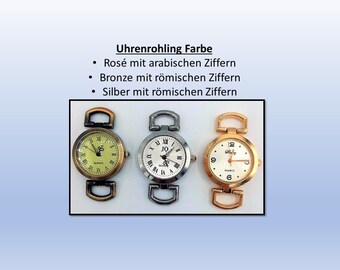 5 or 10 watch blank silver bronze watch vintage for procrastination leather strap women's watch men's watch wristwatch interchangeable bracelet