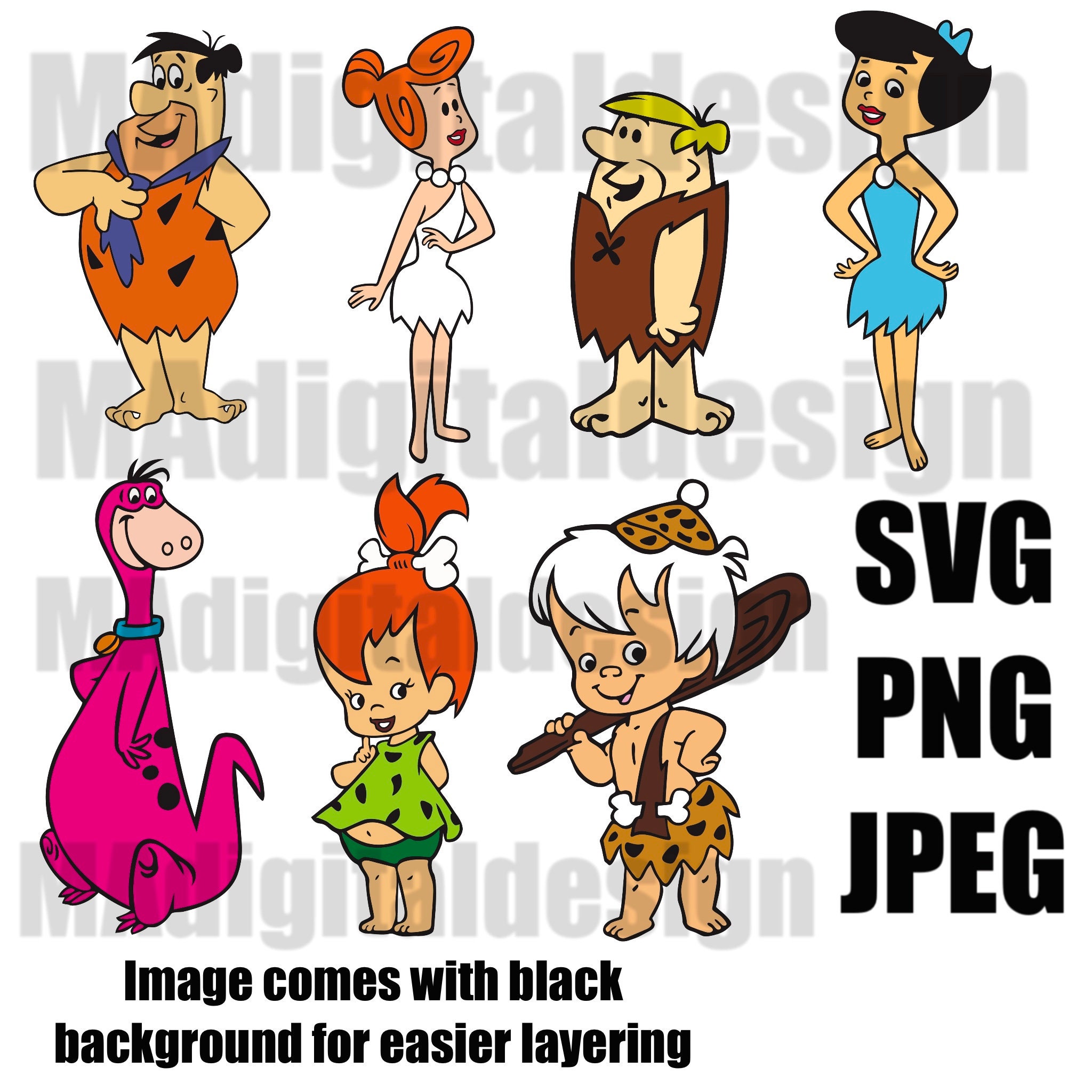 The Flintstones Classic Cartoon Bundle With Fred, Wilma