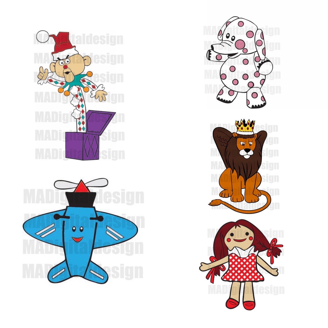 Island of Misfit Toys 5 Image Bundle King Moonracer Dolly Etsy