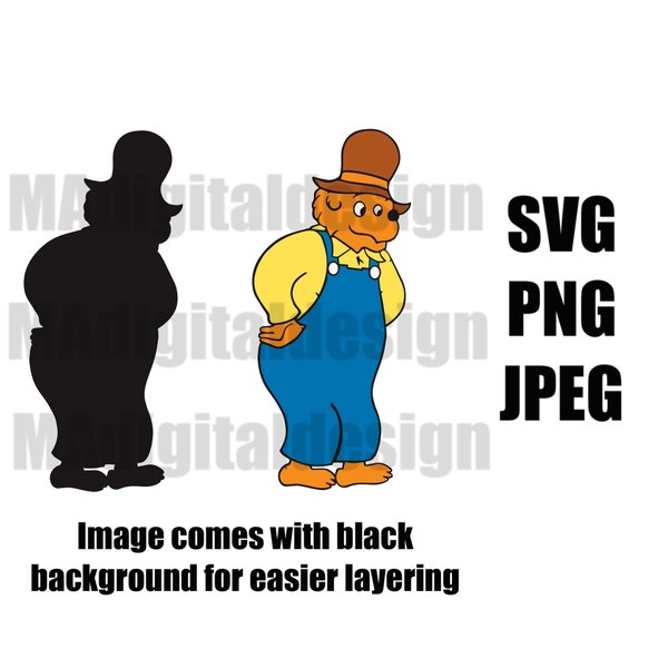 Papa bear digital cut file svg, png, jpeg for Cricut or other cutting machines