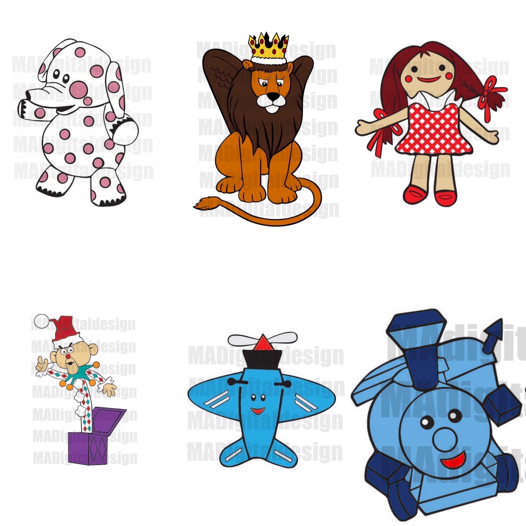 Island of Misfit Toys 6 Image Bundle King Moonracer Dolly Etsy