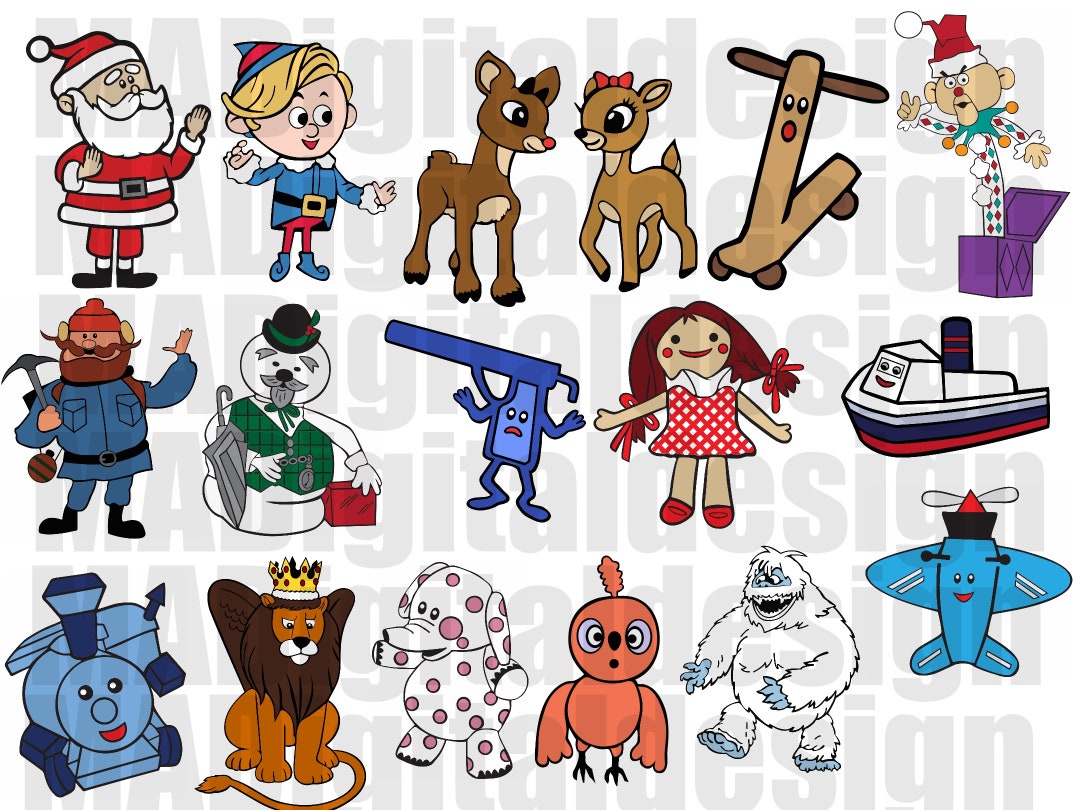 Rudolph the Red Nosed Reindeer 16 Image Mega Bundle Includes All of Our