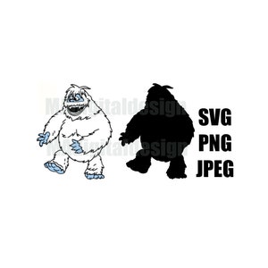 The Abominable Snowman or The Bumble from the classic movie Rudolph the Red Nosed Reindeer digital cut file svg, png, jpeg