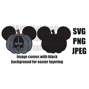 Vader Pumpkin Halloween digital cut file svg, png, jpeg use for crafting, scrapbooking and more!