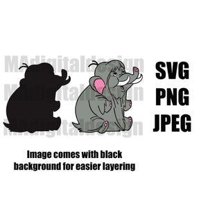 Woolly from The Flintstones and Pebbles and Bam Bam show digital cut file svg, png, jpeg for Cricut or other cutting machines