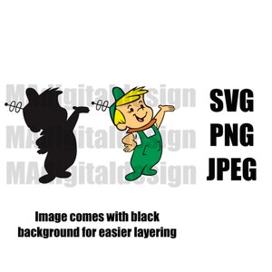 Elroy Jetson from The Jetsons classic cartoon digital cut file svg, png, jpeg for Cricut or other cutting machines
