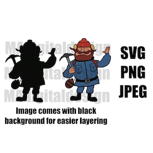 Yukon Cornelius from Rudolph the Red Nosed Reindeer digital cut file svg, png, jpeg
