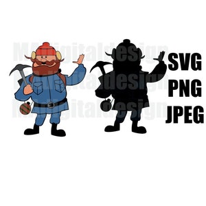 Yukon Cornelius from Rudolph the Red Nosed Reindeer digital cut file svg, png, jpeg