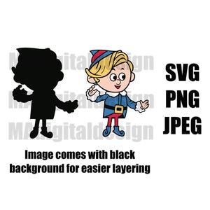 Hermey the elf from Rudolph the Red Nosed Reindeer digital cut file svg, png, jpeg