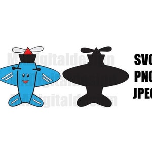 The Island of Misfit Toys Airplane from Rudolph the Red Nosed Reindeer digital cut file svg, png, jpeg