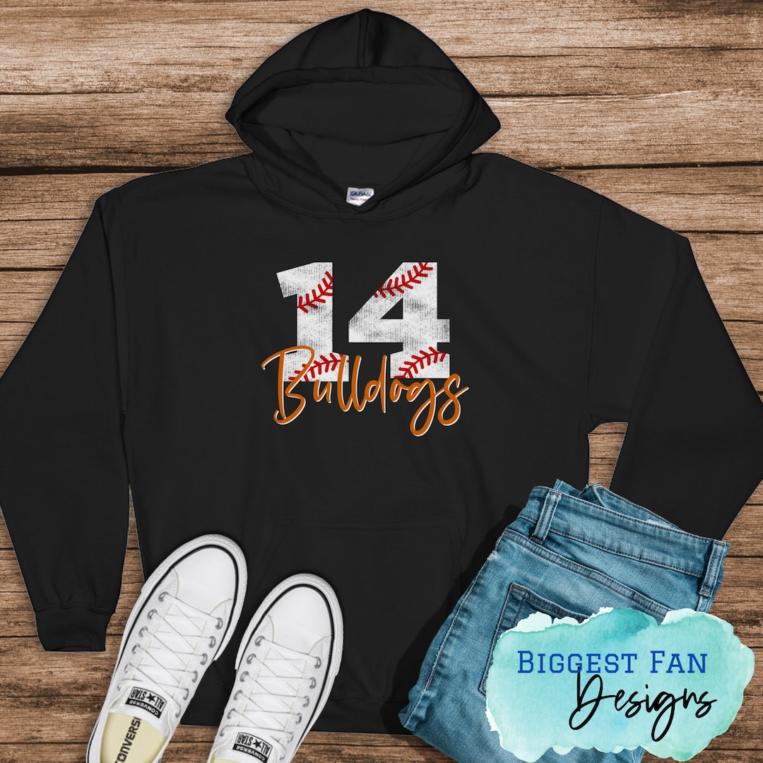 Custom Baseball Mom Hoodie Baseball Team Name and Numbers Sweatshirt