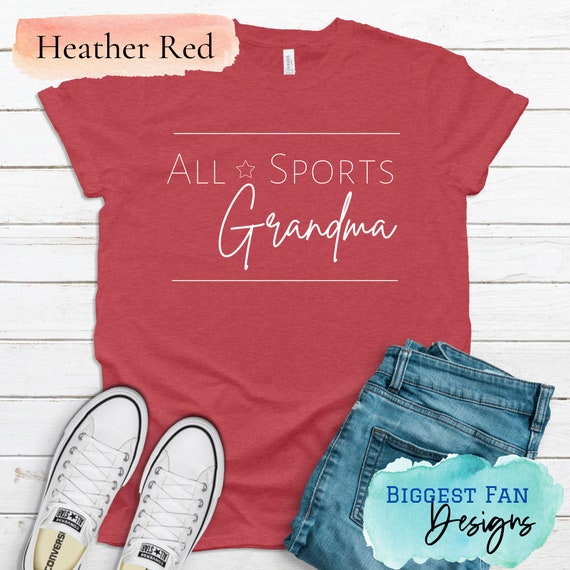 All Sports Grandma Shirt - Grandma #1 Fan Shirt - Etsy