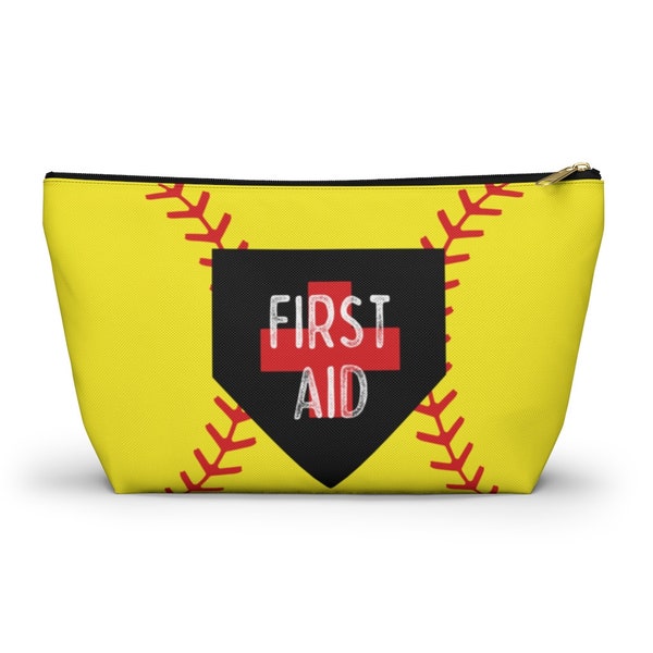 Softball First Aid Kit Pouch - Zipper Pouch for First Aid Kit