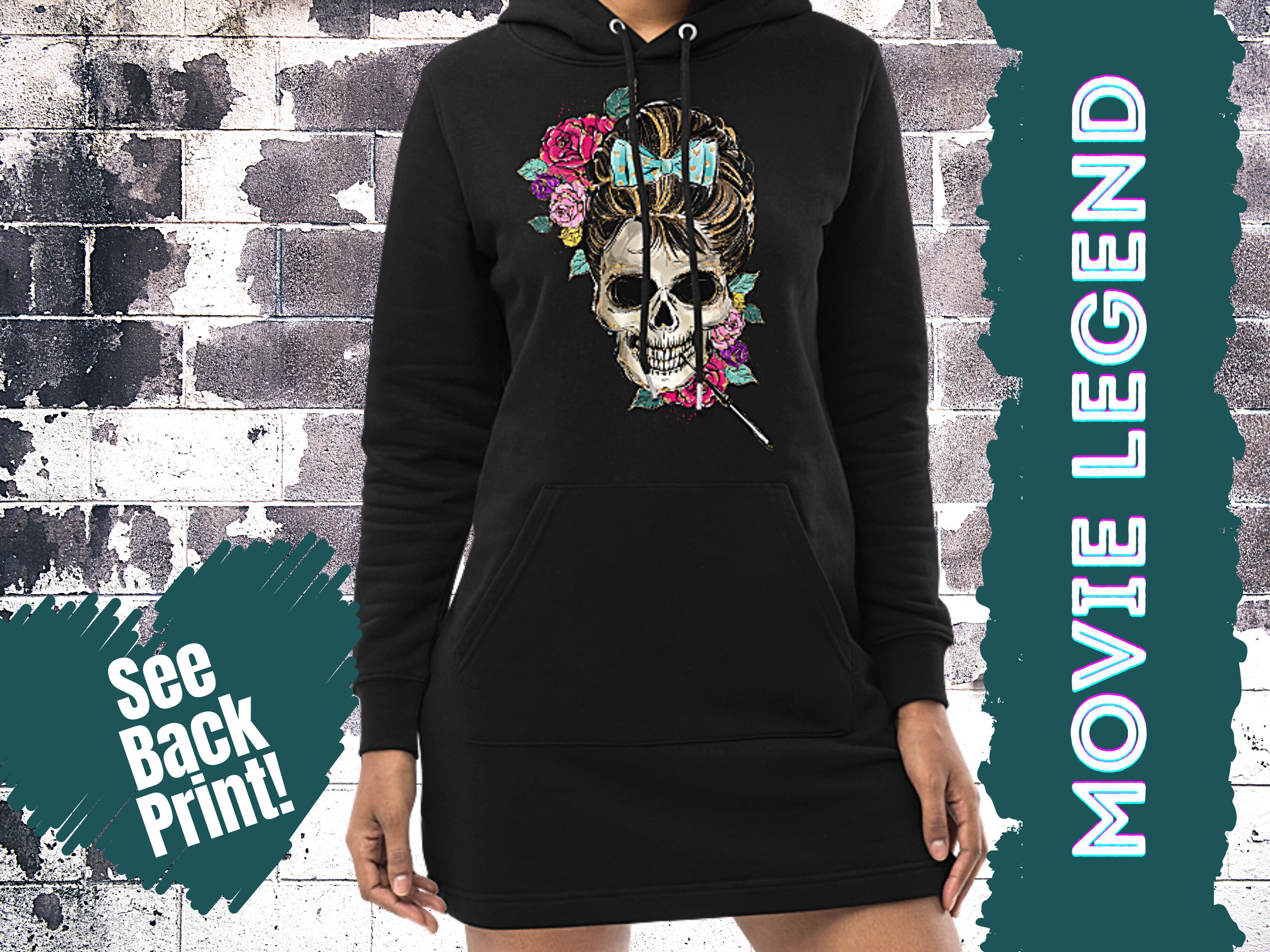 Cosplay Audrey Hepburn Hoodie Dress 