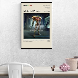 Metroid Prime Poster, Gaming Decor, Video Game Art, Gaming Room Poster | 2:3 Aspect Ratio