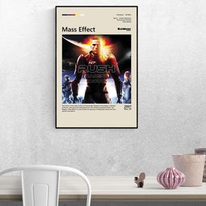 Mass Effect Poster, Gaming Decor, Video Game Art, Gaming Room Poster | 2:3 Aspect Ratio