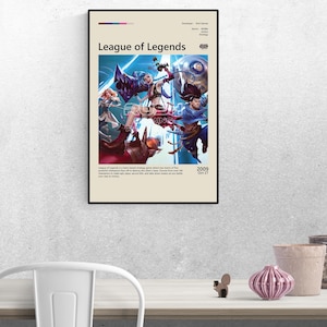 League of Legends Poster, Gaming Decor, Video Game Art, Gaming Room Poster | 2:3 Aspect Ratio