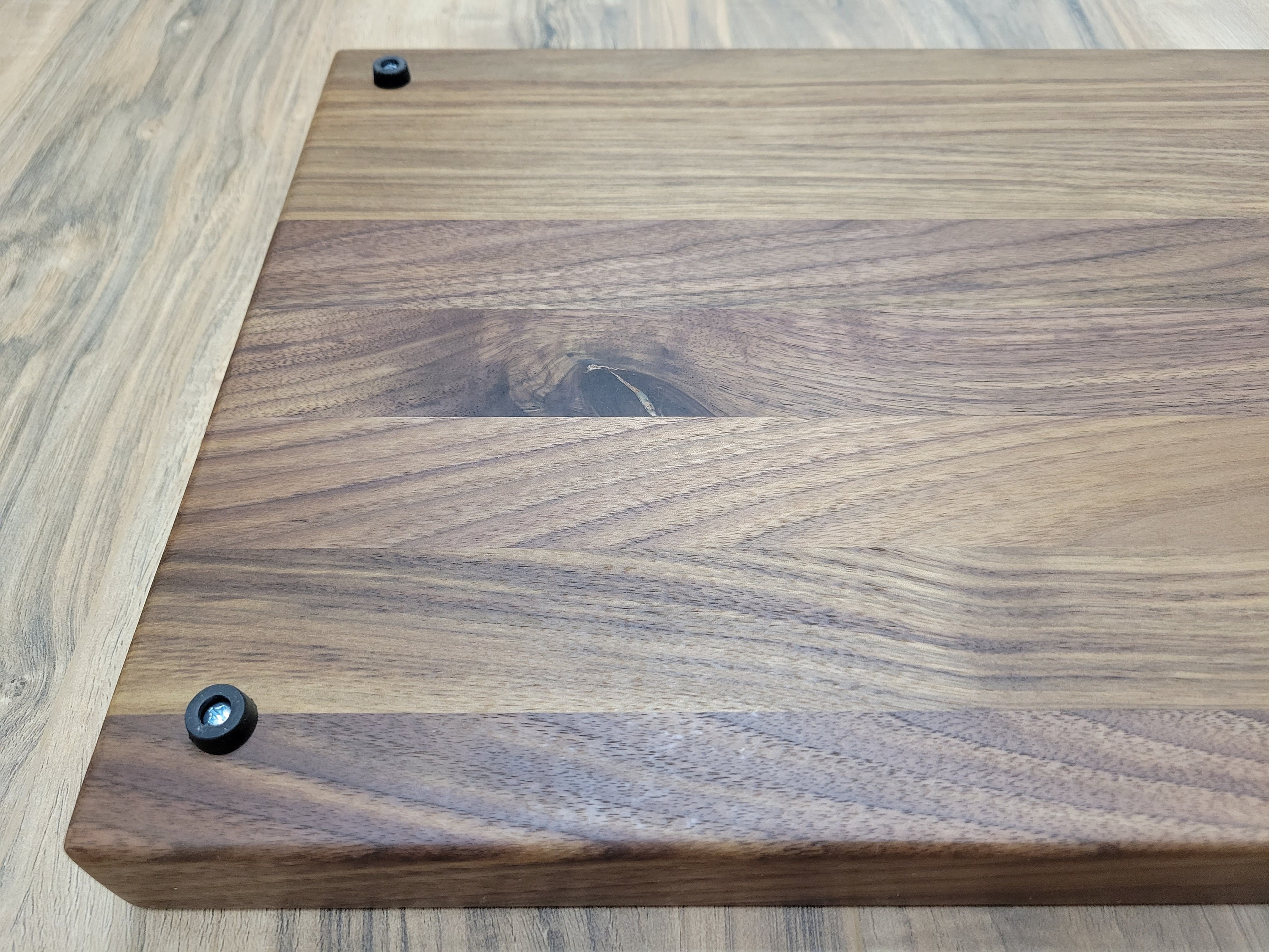 50 Rubber Feet w Metal Insert & Screws For Butcher Block Cutting Board