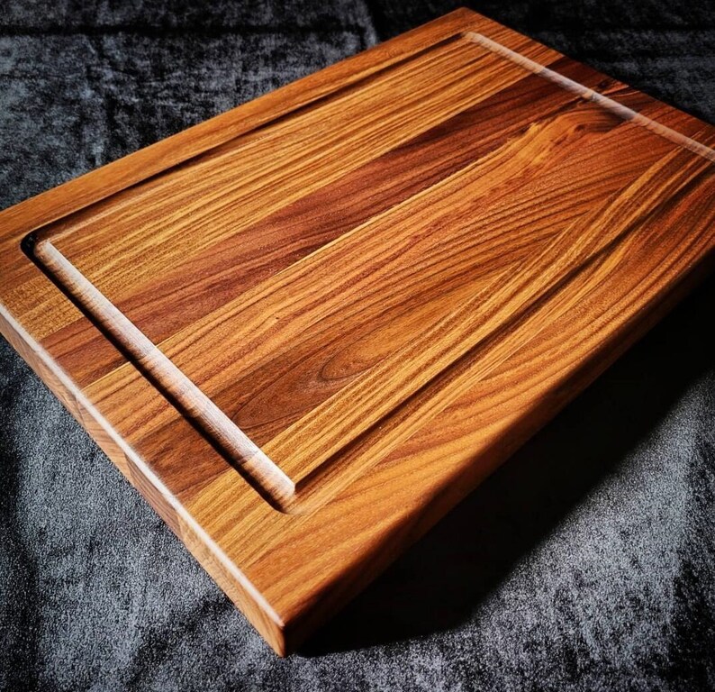 Walnut Wood Thick Butcher Block. Large Meat Carving Board Etsy
