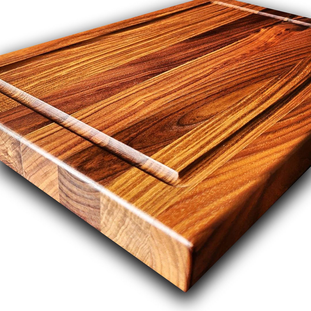 Walnut Wood Thick Butcher Block Cutting Board With Juice Groove