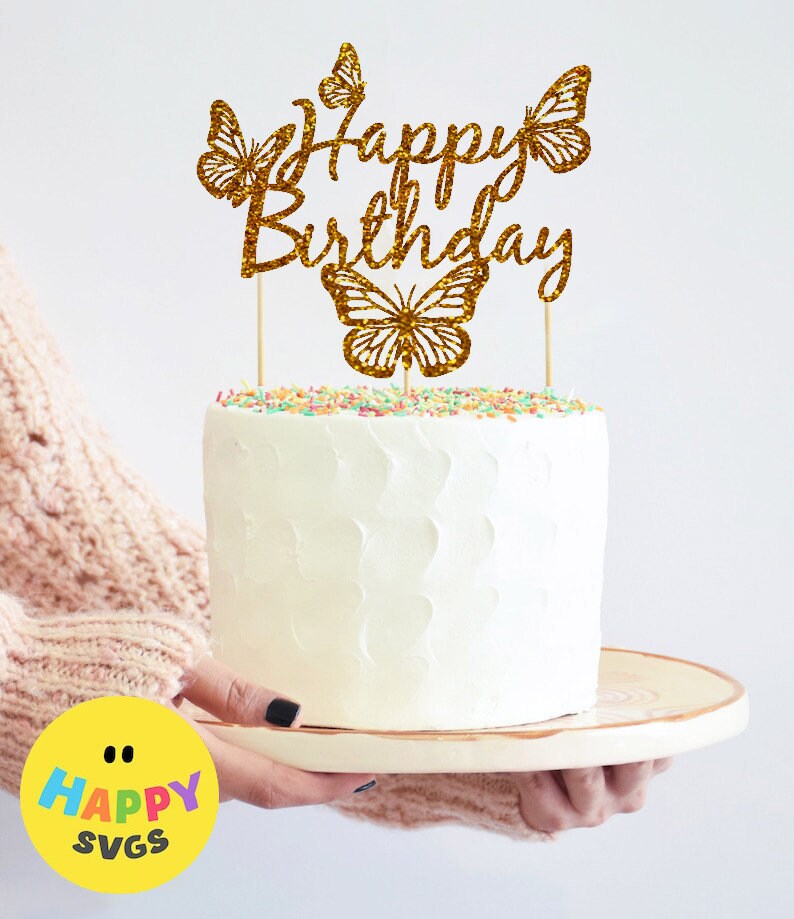 Add Gold Butterflies to your cake – A Cake Creation