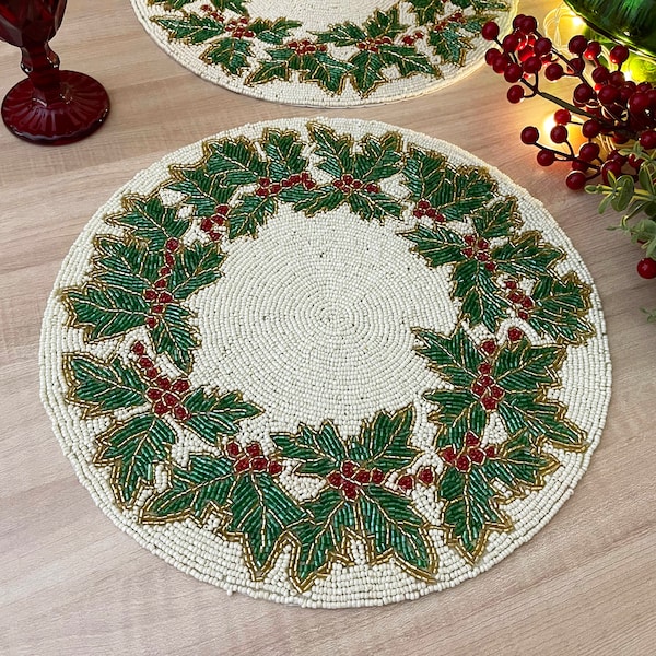 Beaded Placemats Etsy