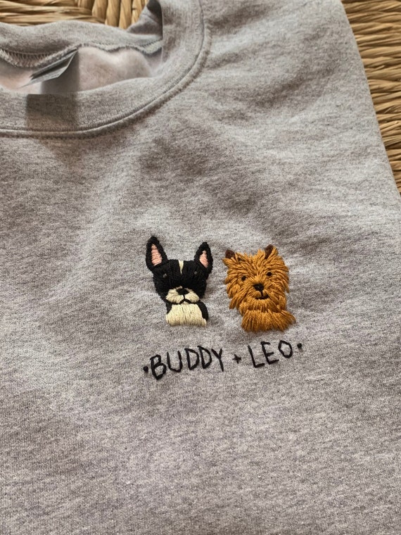 Embroidered Dog Sweater Custom Dog 