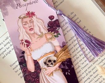 Persephone Bookmark | Kore Bookmark | Goddess of the Underworld | Greek Mythology Bookmark | Bookmark for Greek Myth Lovers