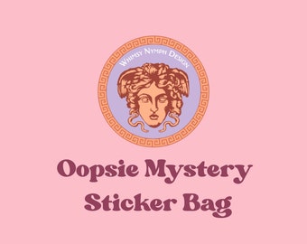 Oopsie Mystery Grab Bag | Seconds Pack | Oops Sticker Bag | B-Grade Stickers | Mystery Sticker Pack | Grab bag | Imperfect Sticker Bag