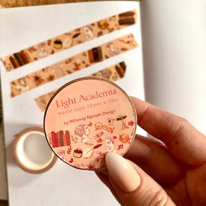Nastro washi Light Academia / Nastro washi Bookish / Nastro washi Greek Statue / Cancelleria accademica / Nastro washi Book / Nastro washi Aesthetic