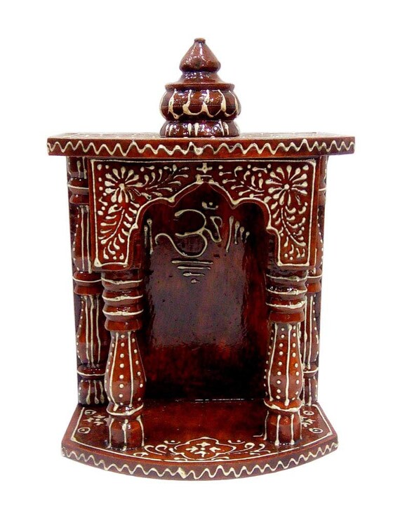 Wooden Temple for Home Wall Hanging Beautifully Handpainted Etsy