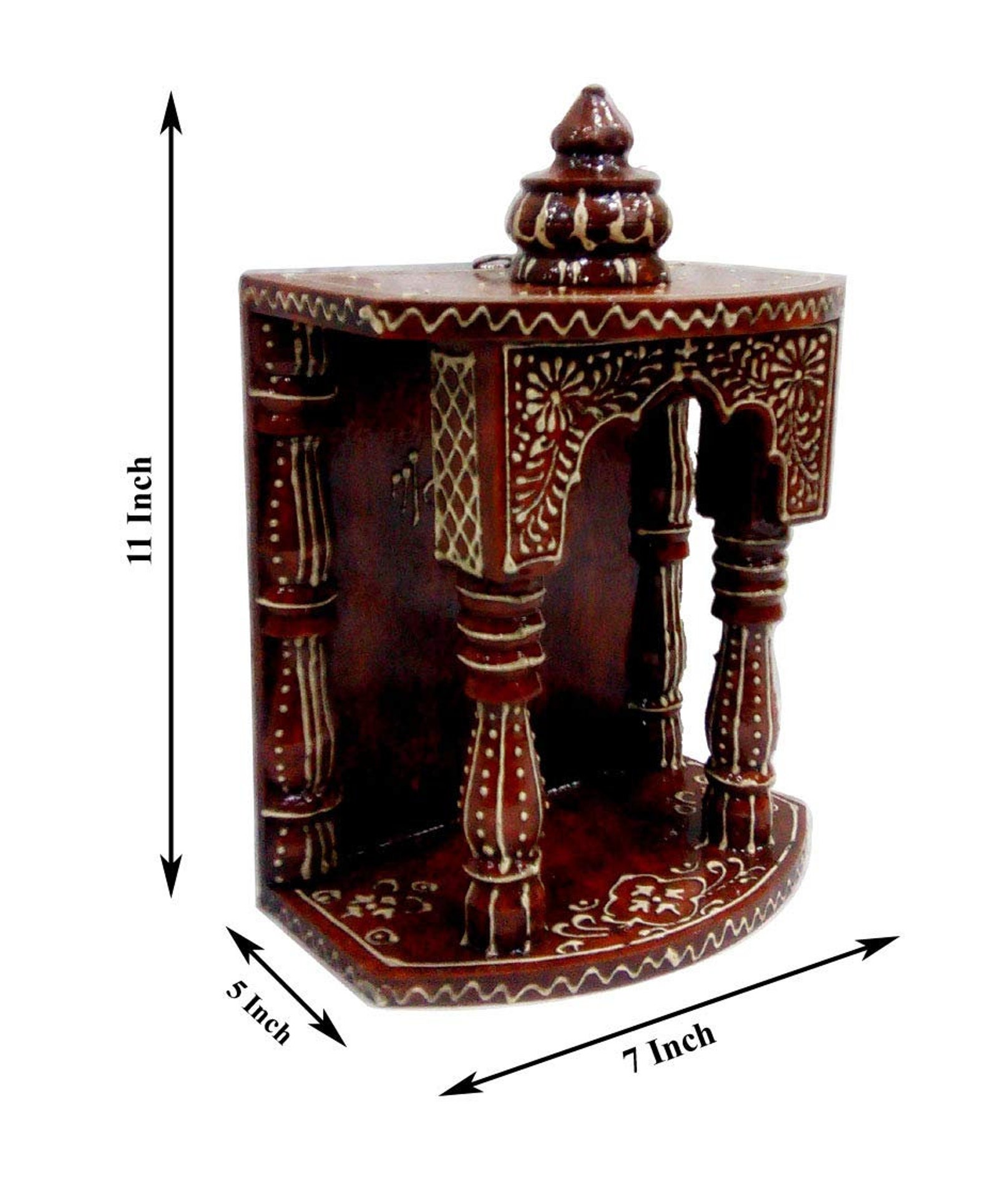 Wooden Temple for Home Wall Hanging Beautifully Handpainted Etsy