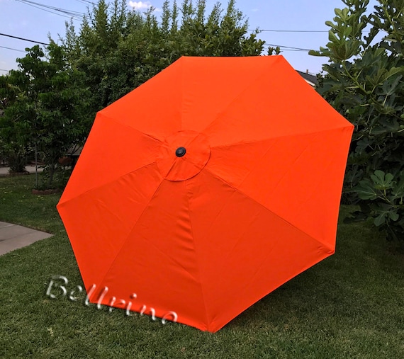 bright orange patio umbrella Tango Orange Patio Umbrella Replacement Canopy, 9 ft 8 Ribs