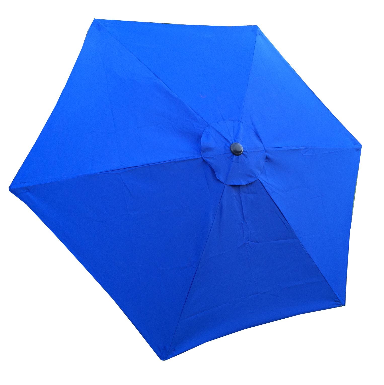 blue patio umbrella covers 9ft Market 6 Rib Replacement Canopy Capri Olefin be sure umbrella fabric is completely dry prior to storing 11.5ft Patio Umbrella Replacement Canopy