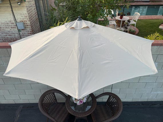 5 rib patio umbrella replacement canopy Beige 9ft Patio Umbrella Canopy Replacement, 5 Ribs