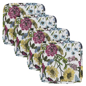 Outdoor Patio Cushion Covers 24&quot; X 24&quot; X 4&quot; Set of 4 Replacement Cushion Cover for Chair Seat Garden Bench Porch Couch  Cover ONLY