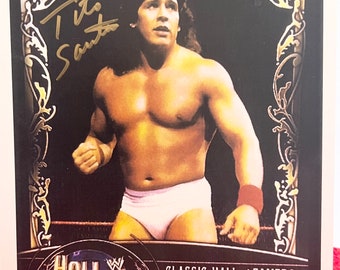 Fotografía firmada de Tito Santana rara con COA
