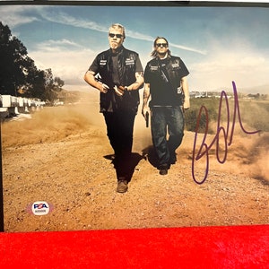 Ron Perlman Signed Sons of Anarchy Photo Charlie Hunnam PSA COA