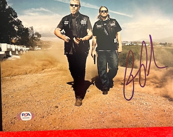 Ron Perlman firmó Sons of Anarchy Foto Charlie Hunnam PSA COA