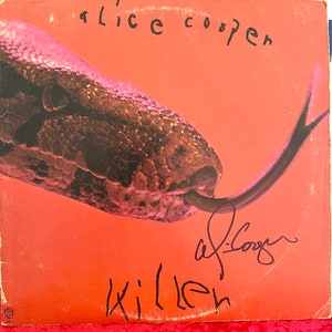 Alice Cooper ha firmato l&#39;LP in vinile autografato di Killer con autenticazione