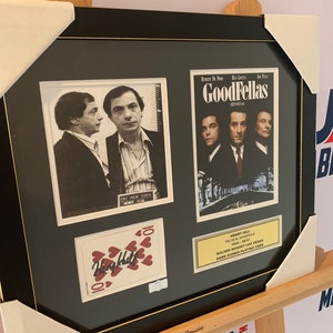 Cartão de jogo de cassino assinado autêntico Goodfellas Henry Hill